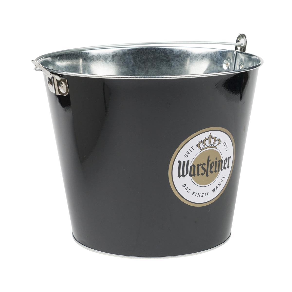 Warsteiner Birra Secchiello per ghiaccio Manico Bottiglie Cubetti di ghiaccio Secchiello in metallo Bar – Vista 2