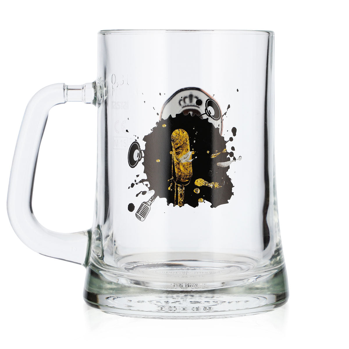 Bicchiere da birra Warsteiner da 0,3 l, design musicale in edizione limitata "Microfono" Rastal – Vista 3