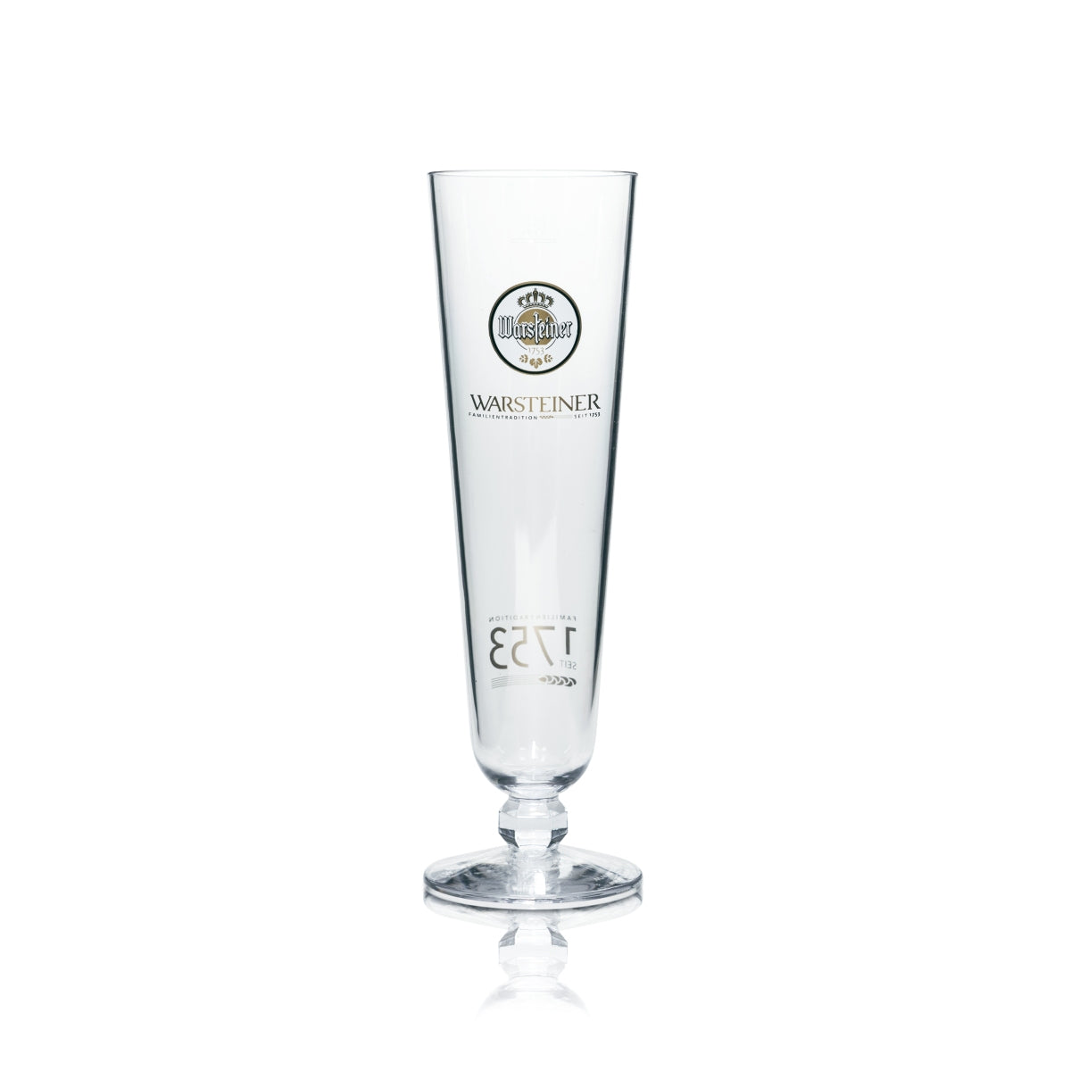 6 bicchieri da birra Warsteiner 0,3 l in plastica riutilizzabili a forma di tulipano per birra Pils, per la ristorazione – Vista 2