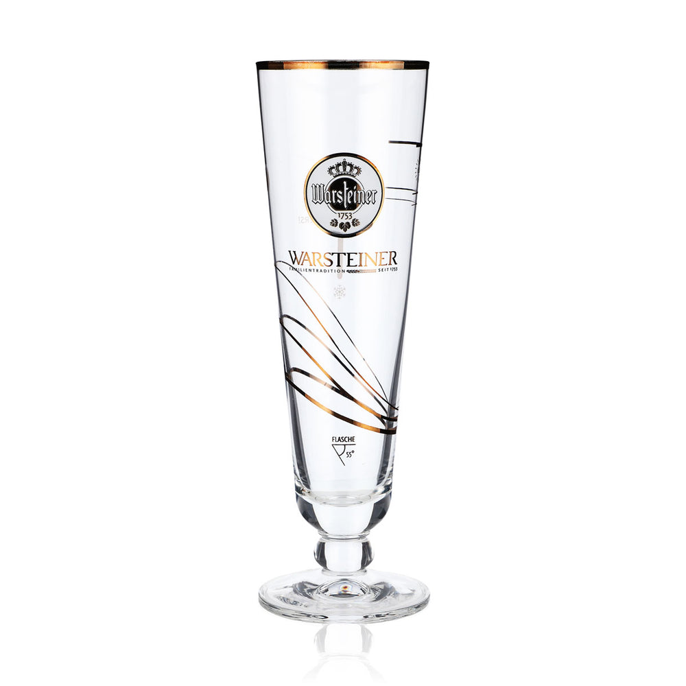 Bicchiere da birra Warsteiner Bicchieri da birra Istruzioni Bicchiere da birra con temperatura colorata "F"