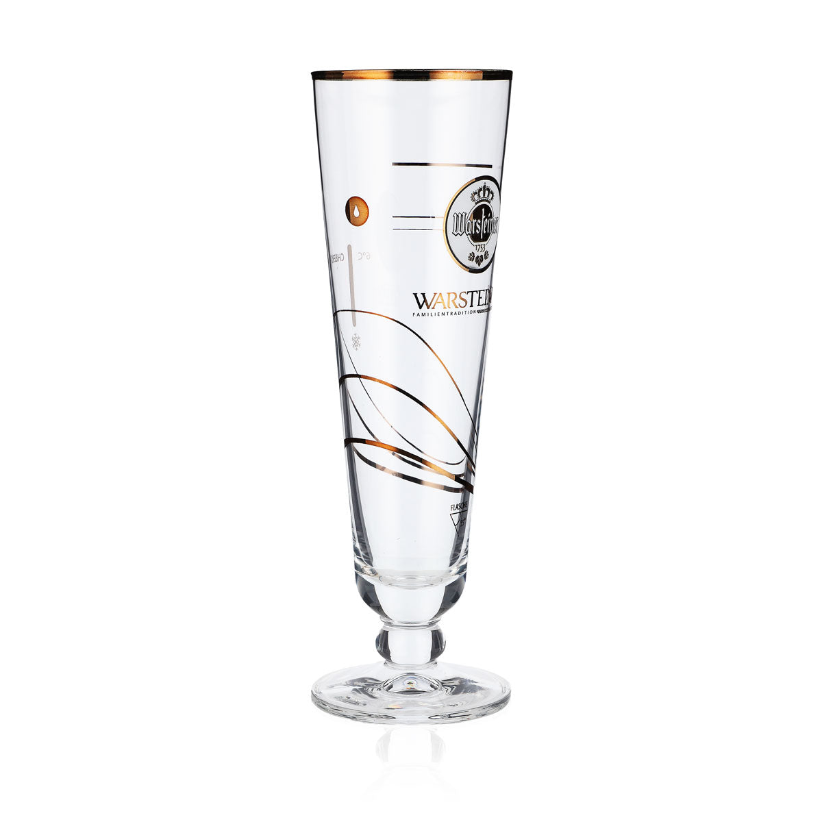 Bicchiere da birra Warsteiner Bicchieri da birra Istruzioni Bicchiere da birra con temperatura colorata "F" – Vista 2