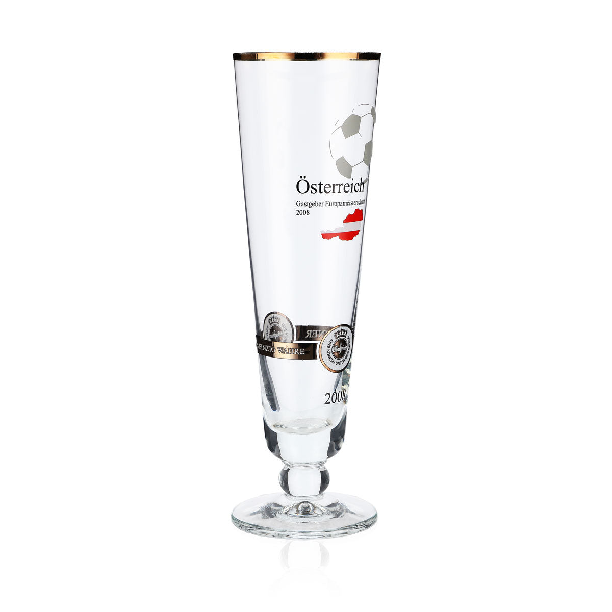 Bicchieri da birra Warsteiner Edizione annuale EM 2008 Bicchiere Nation "Austria" – Vista 2