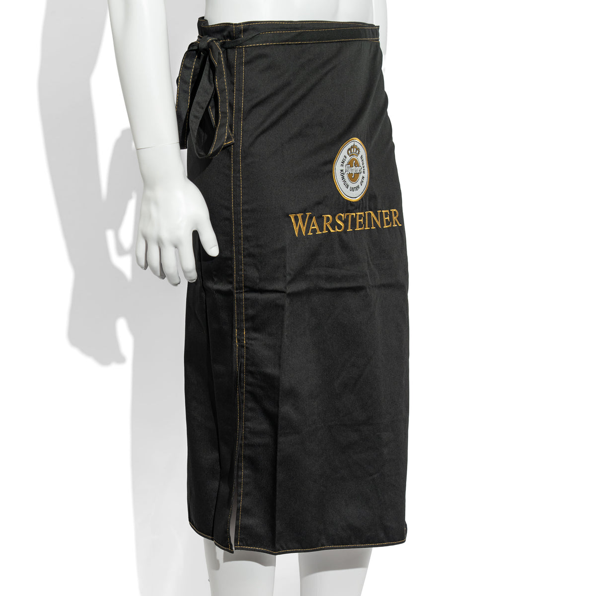 Grembiule da cameriere Warsteiner in vetro, nero, solo logo, in tessuto misto – Vista 2