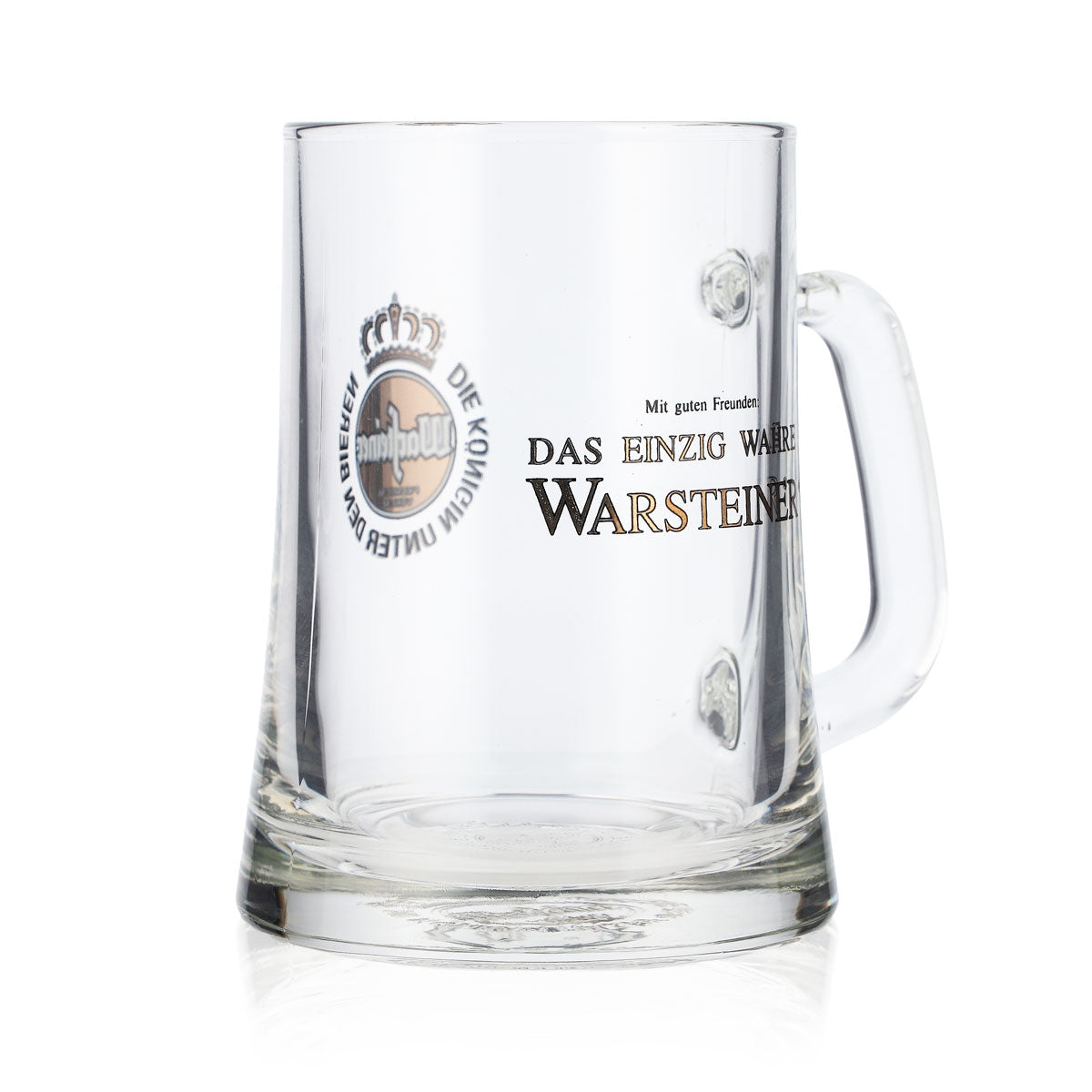 Bicchiere da birra Warsteiner Krug Bierseidel Humpen 0,3 l Edizione speciale "Amicizia e festa" – Vista 2