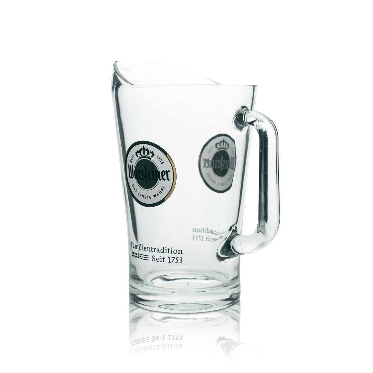 Bira Warsteiner Pitcher 1,5 l Caraffa in vetro Brocca con beccuccio Secchiello Manico – Vista 3