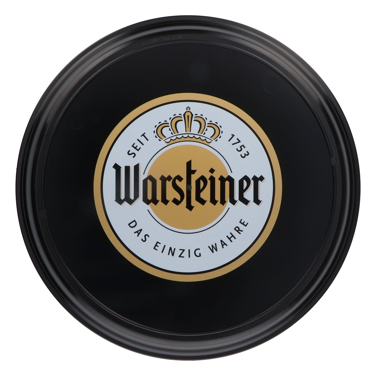 Vassoio Warsteiner Bier Vassoio da cameriere Nero "Das einzig Wahre" Diametro 37 cm Piatto – Vista 2