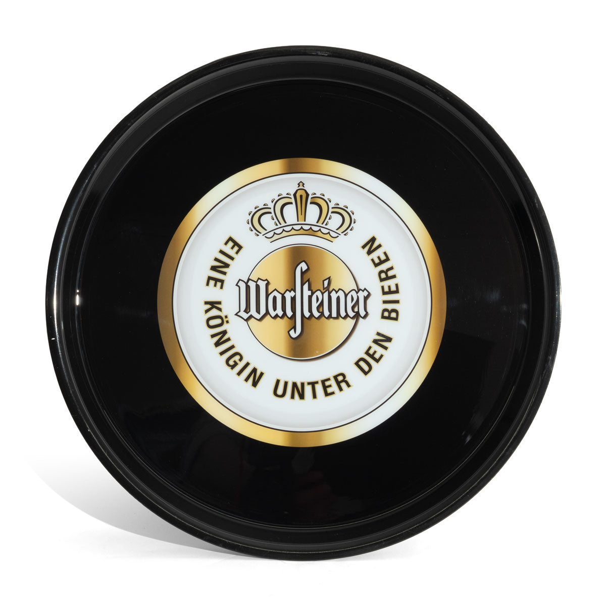 Vassoio Warsteiner Bier Vassoio rotondo Vassoio da portata Nero "Una regina tra le birre"