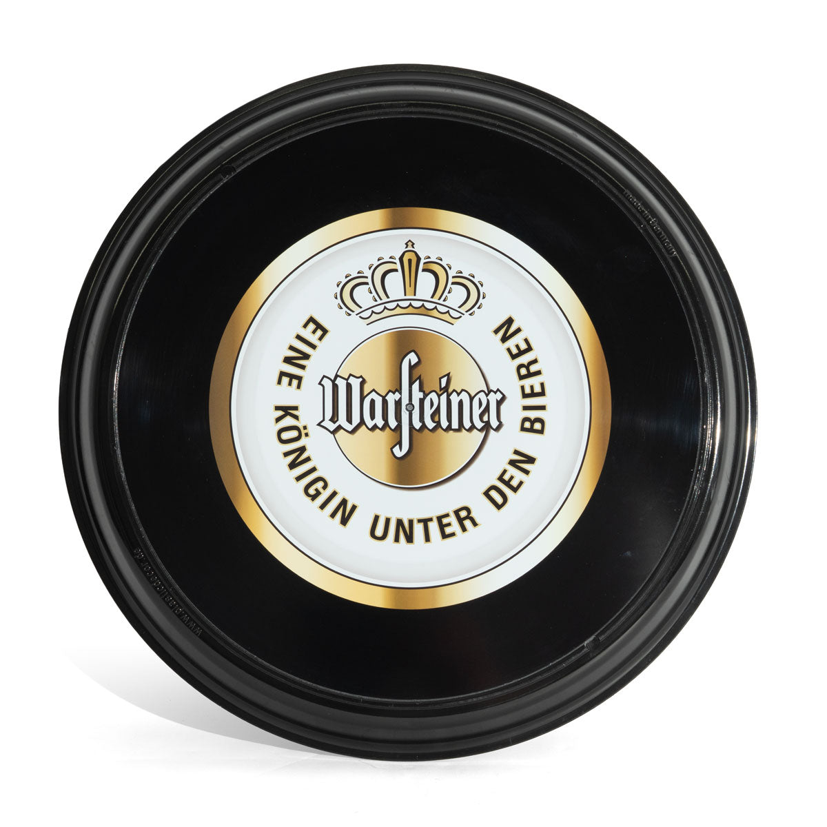 Vassoio Warsteiner Bier Vassoio rotondo Vassoio da portata Nero "Una regina tra le birre" – Vista 2