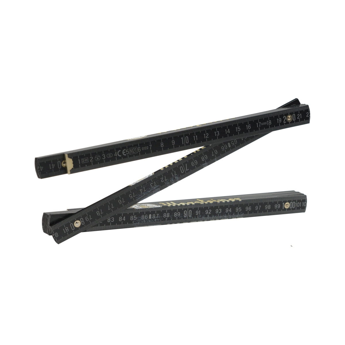 Warsteiner Birra Zollstock 2 m metro pieghevole con scala angolare Qualità nero legno Bar – Vista 2