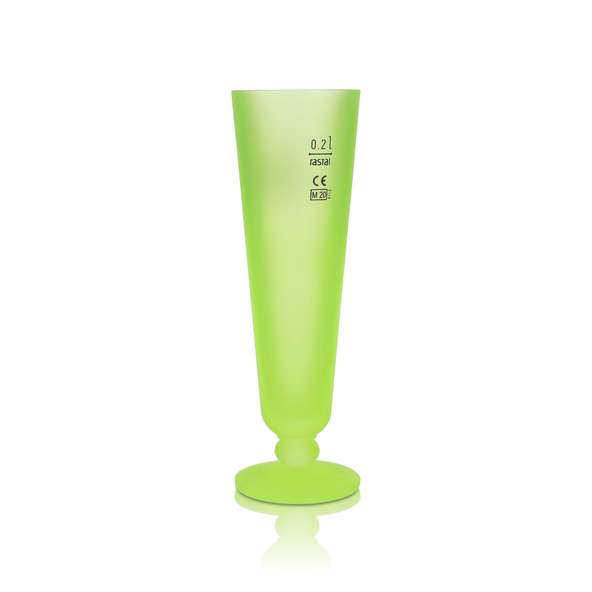 Bicchieri da birra Warsteiner in edizione speciale, bicchiere a tulipano in vetro neon "giallo" 0,2 l – Vista 2