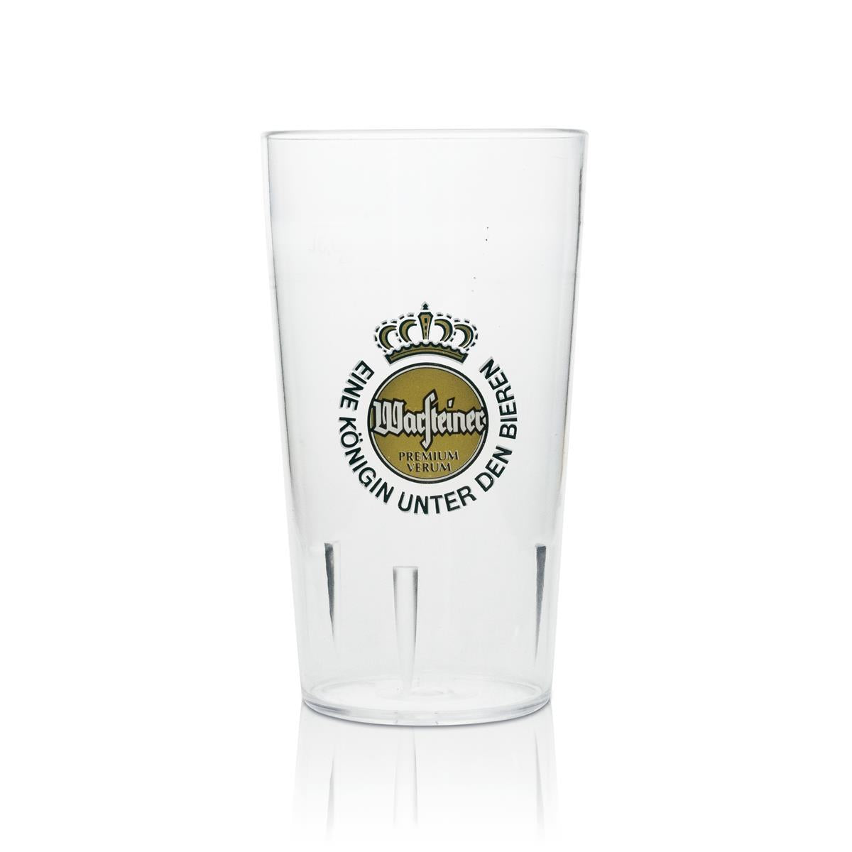 6 bicchieri in plastica Warsteiner da 0,3 l per birra, riutilizzabili, impilabili, per uso gastronomico – Vista 2