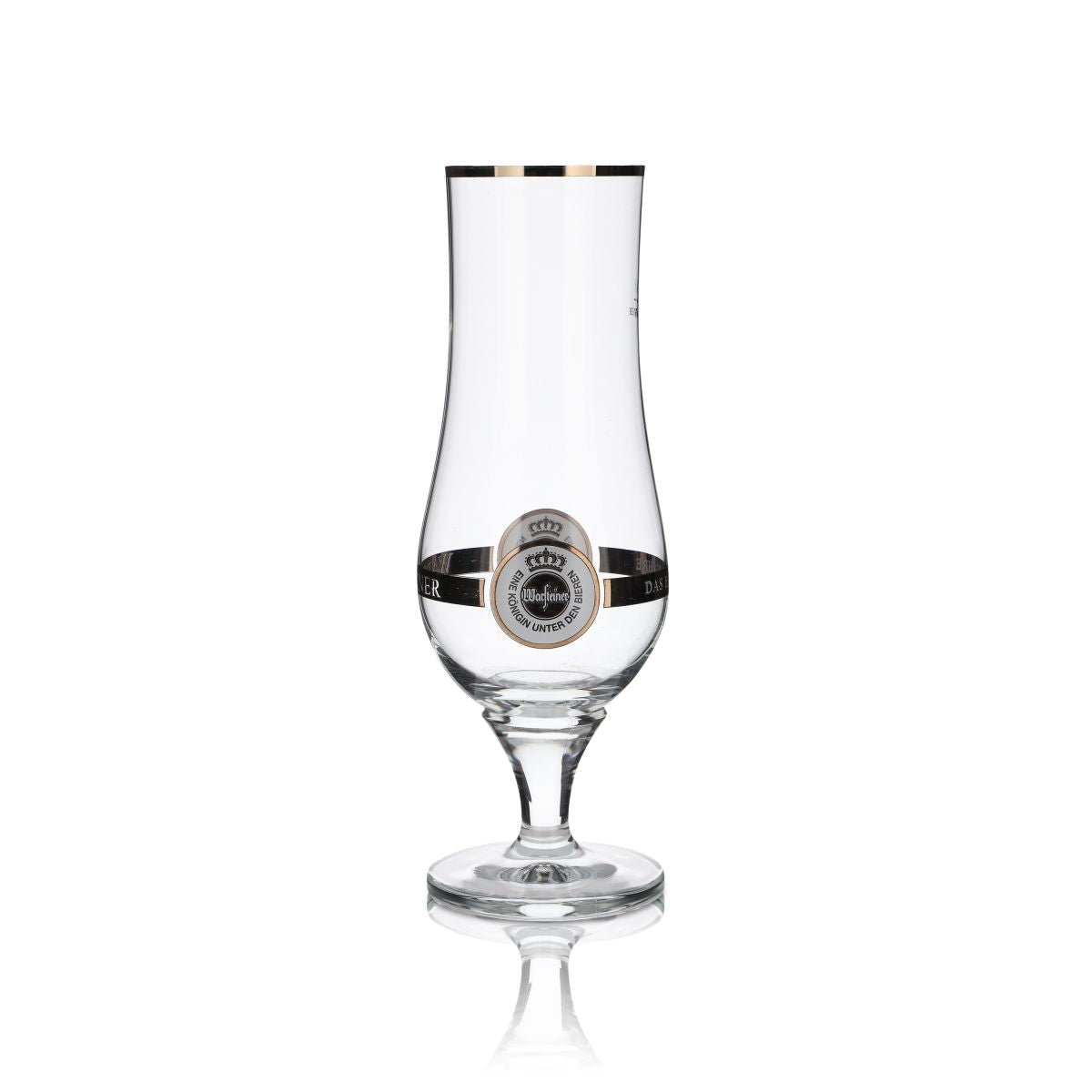 Bicchiere da birra Warsteiner Pilstulpe 0,4 l bicchiere a calice con bordo dorato e forma sferica Birrificio Gastronomia