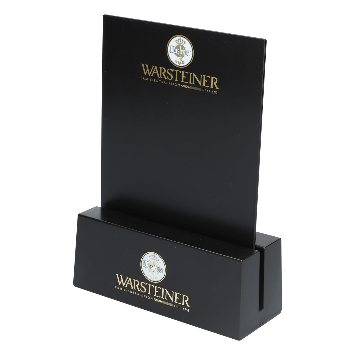 Warsteiner Espositore da tavolo Portamenù Lavagna in gesso Portacartoline Gadstro