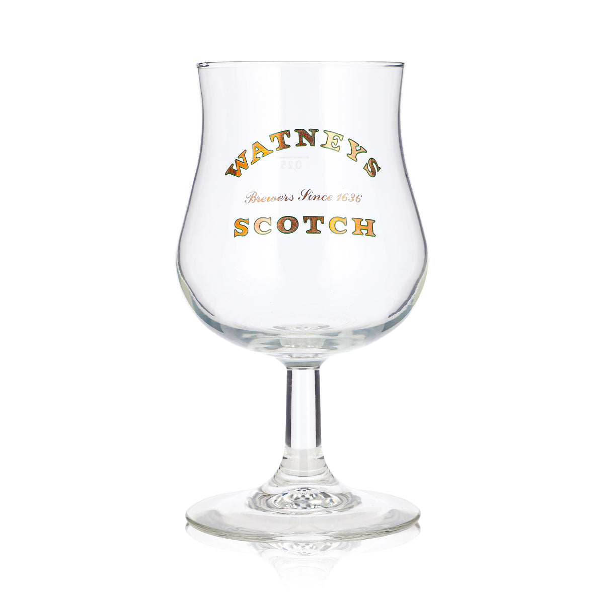 Bicchiere da birra Watney da 0,25 l, bicchieri a coppa, bicchieri con stelo, Brewers Since 1636 SCOTCH – Vista 2
