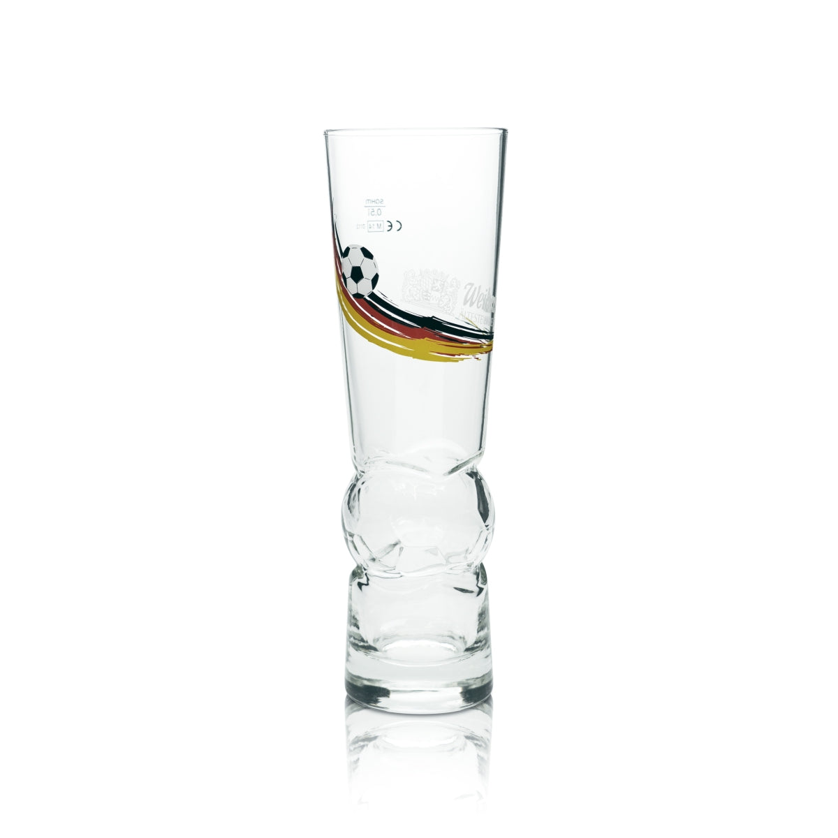 Bicchiere da birra Weihenstephan 0,5 l Birra bianca Lievito di frumento Calcio Germania – Vista 2