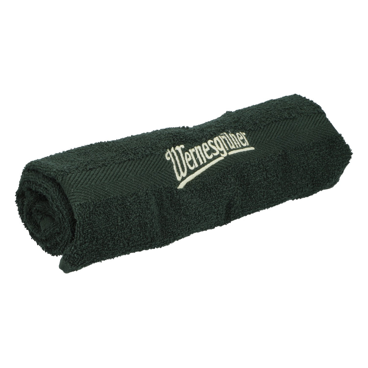 Asciugamano da bar Wernesgrüner Bier Bartowel verde 92x48 con logo – Vista 2