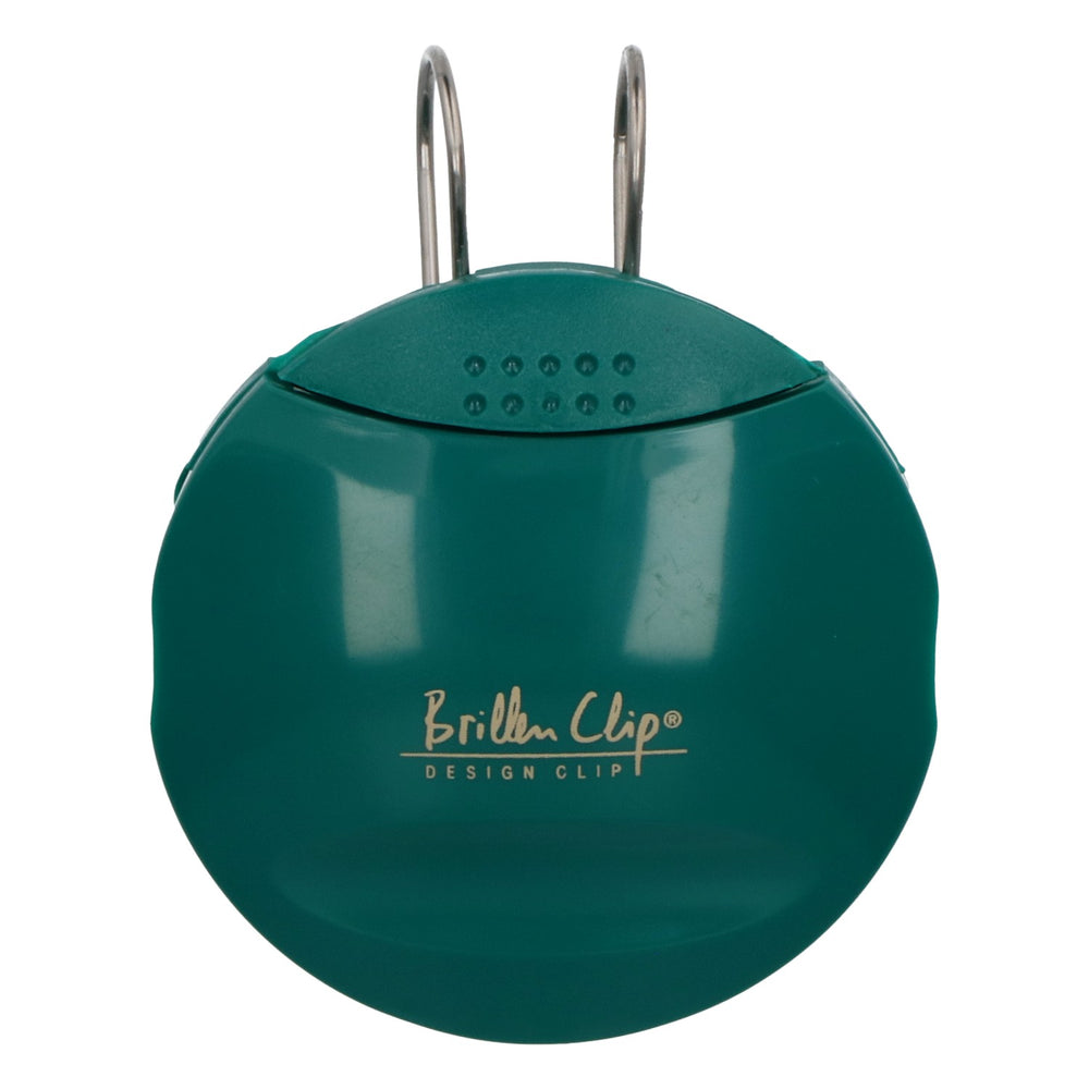 Supporto a clip per occhiali WimexX, parasole per auto, verde, vano portaocchiali a scatto