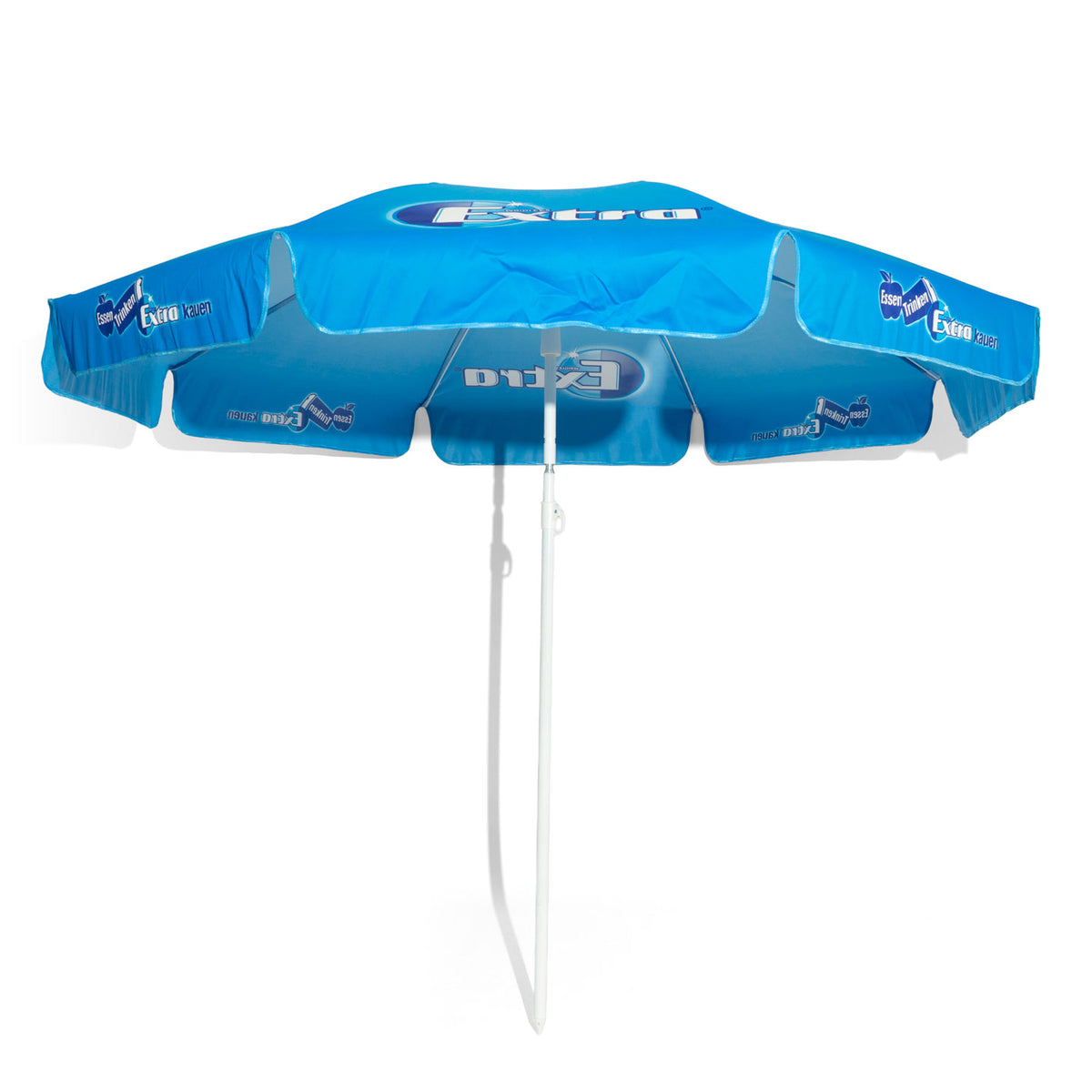 Ombrellino parasole pieghevole Wrigley's Kaugummi Ombrellone da spiaggia Protezione solare Blu – Vista 2