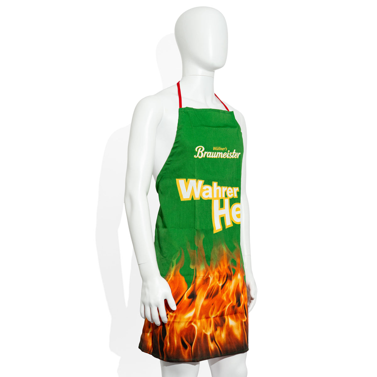 Grembiule da barbecue in tessuto misto con motivo "Wüllners Braumeister Bier Glas" – Vista 2