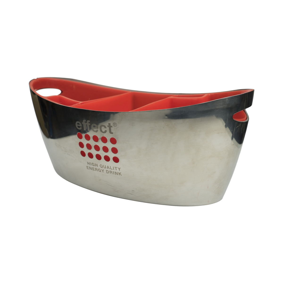 XL Effect Energy Cooler Jeroboam contenitore termico in metallo argentato per bottiglie e cubetti di ghiaccio