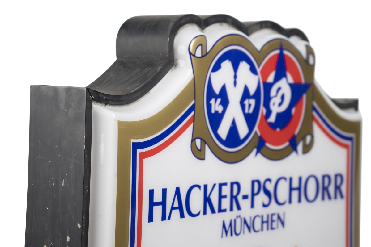 XXL Hacker Pschorr Birra Insegna luminosa da esterno 90x76cm Luce Pubblicità Gastronomia Parete – Vista 3