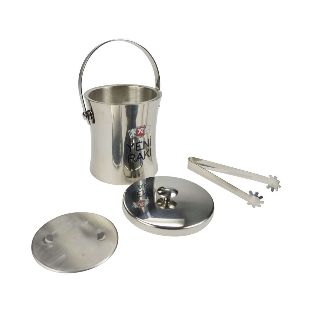 Yeni Raki contenitore per cubetti di ghiaccio ghiacciaia secchiello con pinza e coperchio accessori per bar gastronomici – Vista 3